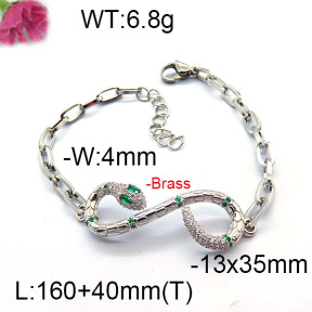 Fashion Brass Bracelet  F6B4004292bvpl-J45