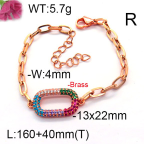 Fashion Brass Bracelet  F6B4004294bhva-J45