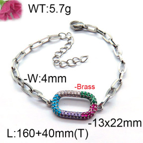 Fashion Brass Bracelet  F6B4004295bvpl-J45