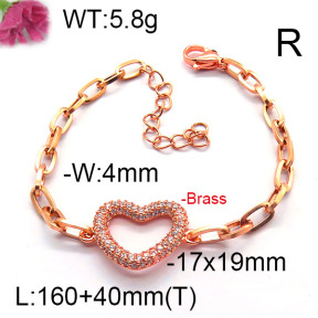 Fashion Brass Bracelet  F6B4004297bhva-J45