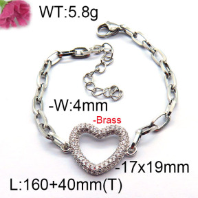 Fashion Brass Bracelet  F6B4004298bvpl-J45