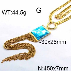 SS Necklace  6N4003073bika-706