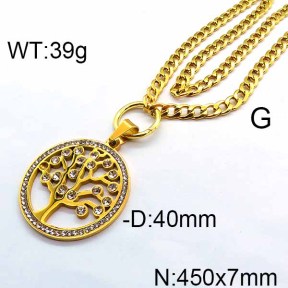 SS Necklace  6N4003077ahpv-706