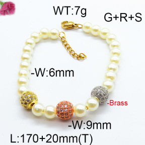 Fashion Brass Bracelet  F6B300168ahlv-J39