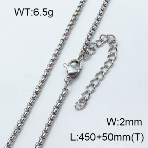 SS Necklace  3N2001753ablb-611