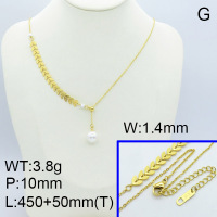 SS Necklace  3N3000804vbpb-669