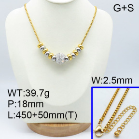 SS Necklace  3N4001490ahlv-611