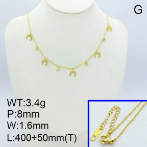 SS Necklace  3N4001495bhbl-669