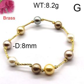 Fashion Brass Bracelet  F6B300246bbov-J123