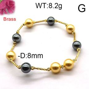 Fashion Brass Bracelet  F6B300249bbov-J123