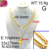 Fashion Brass Necklace  F6S002523vina-J48