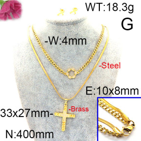 Fashion Brass Necklace  F6S002527vina-J48