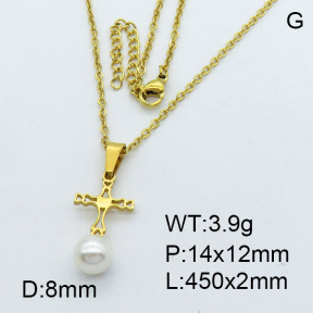 SS Necklace  3N3000808vbmb-635