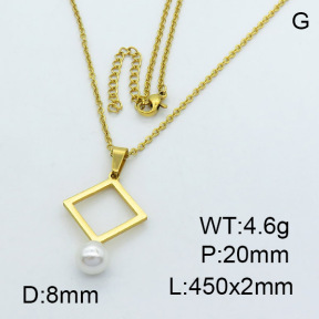 SS Necklace  3N3000809vbmb-635