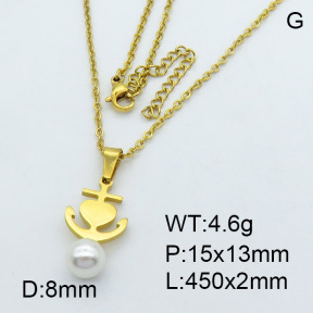 SS Necklace  3N3000810vbmb-635