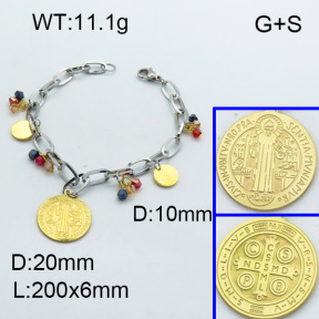 SS Bracelet  3B4002450vbpb-350