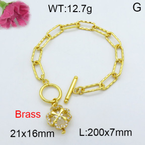 Fashion Brass Bracelet  F3B403818vhha-J22