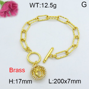 Fashion Brass Bracelet  F3B403820vhha-J22