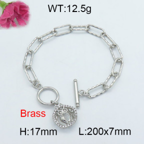 Fashion Brass Bracelet  F3B403821vhha-J22