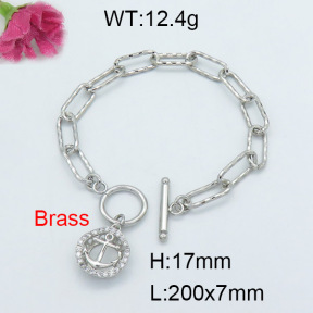 Fashion Brass Bracelet  F3B403823vhha-J22