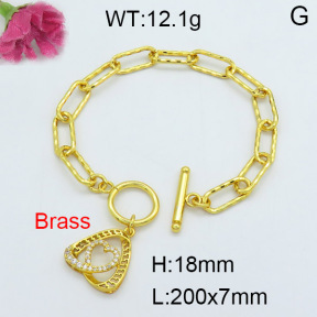 Fashion Brass Bracelet  F3B403824vhha-J22