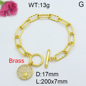 Fashion Brass Bracelet  F3B403826vhha-J22
