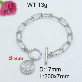 Fashion Brass Bracelet  F3B403827vhha-J22