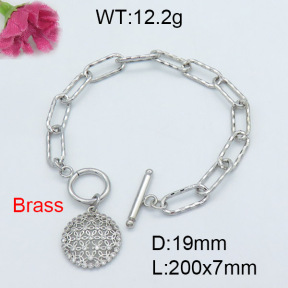 Fashion Brass Bracelet  F3B403829vhha-J22