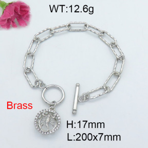 Fashion Brass Bracelet  F3B403833vhha-J22