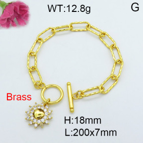Fashion Brass Bracelet  F3B403834vhha-J22