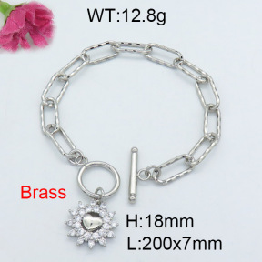 Fashion Brass Bracelet  F3B403835vhha-J22