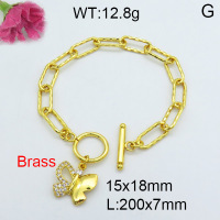 Fashion Brass Bracelet  F3B403836vhha-J22