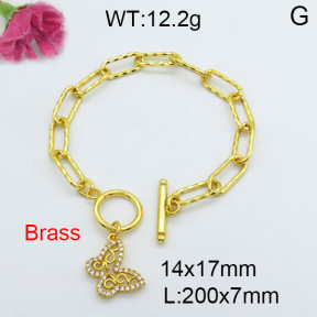 Fashion Brass Bracelet  F3B403838vhha-J22