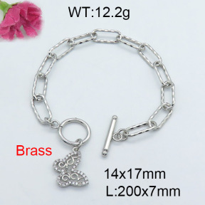 Fashion Brass Bracelet  F3B403839vhha-J22