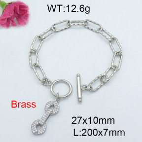 Fashion Brass Bracelet  F3B403841vhha-J22