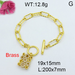 Fashion Brass Bracelet  F3B403844vhha-J22