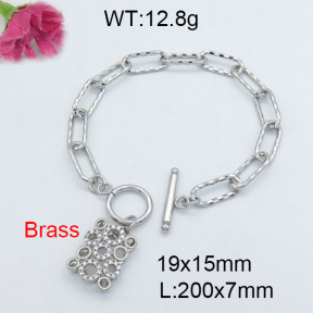 Fashion Brass Bracelet  F3B403845vhha-J22