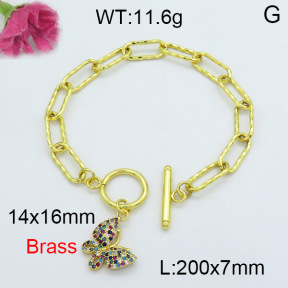 Fashion Brass Bracelet  F3B403850vhha-J22