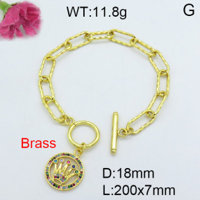 Fashion Brass Bracelet  F3B403853vhha-J22