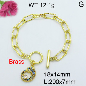 Fashion Brass Bracelet  F3B403858vhha-J22
