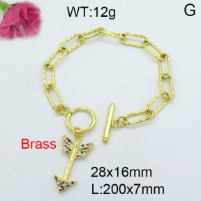 Fashion Brass Bracelet  F3B403859vhha-J22