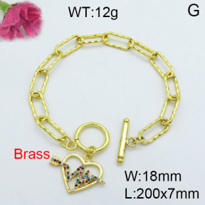 Fashion Brass Bracelet  F3B403861vhha-J22