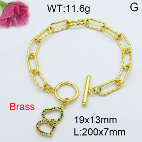 Fashion Brass Bracelet  F3B403862vhha-J22