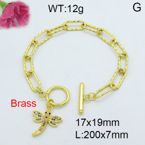 Fashion Brass Bracelet  F3B403863vhha-J22