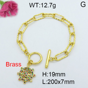Fashion Brass Bracelet  F3B403865vhha-J22