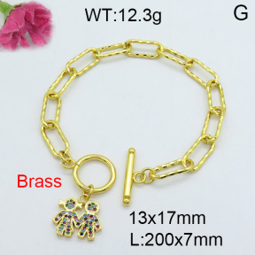 Fashion Brass Bracelet  F3B403868vhha-J22
