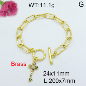 Fashion Brass Bracelet  F3B403869vhha-J22