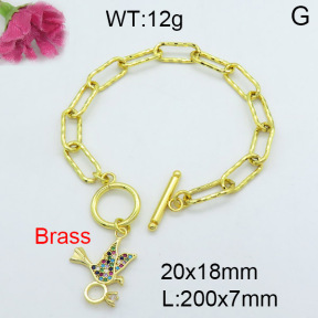 Fashion Brass Bracelet  F3B403874vhha-J22