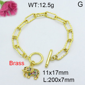 Fashion Brass Bracelet  F3B403875vhha-J22