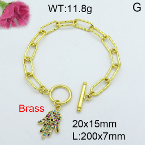 Fashion Brass Bracelet  F3B403876vhha-J22